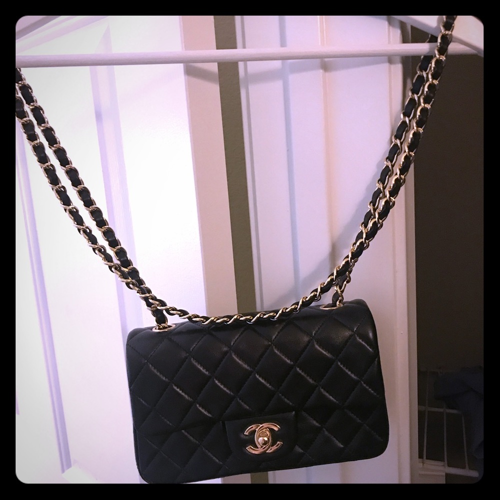 Chanel calfskin mini handbag